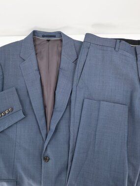 J Crew Suit Men's 41R 34x33 Ludlow Slim Fit Tollegno 1900 Italian Wool stretch